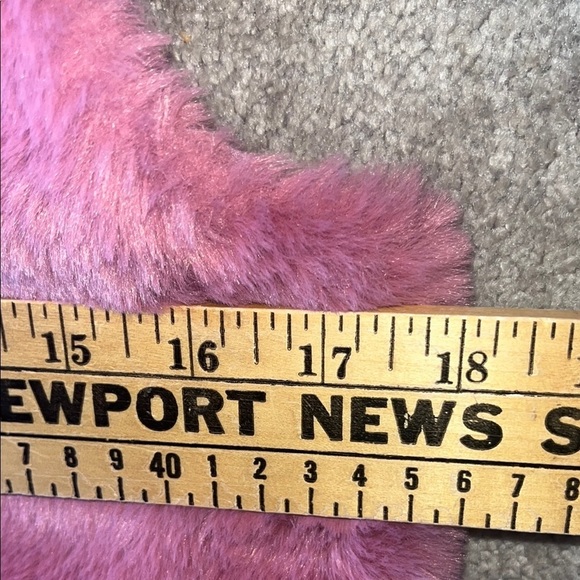 J. CREW Rose Pink Faux Fur Vest Fuzzy Size Small - Picture 9 of 9